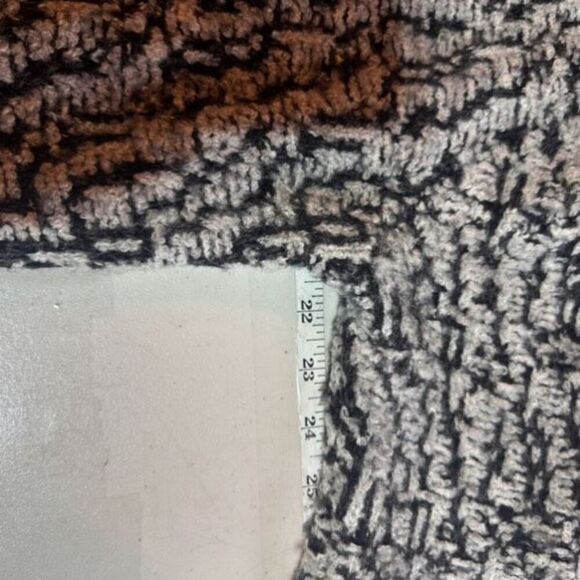 Loft Women's Marbled Wool Blend Open Front Cardigan Sweater Gray Black Size XL - Picture 9 of 10